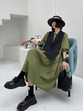 Vest Top And Round Neck Shirt Dress Two Piece Siuts